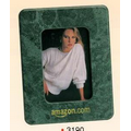 7"x5-1/2" Green Marble Photo Frame (3-1/2"x5") (Screened)